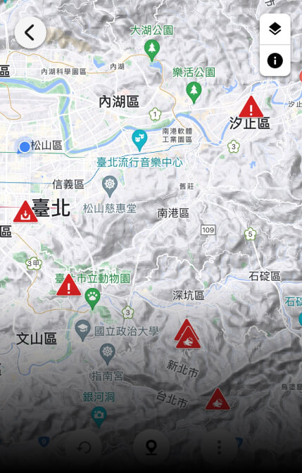 Garmin Connect App 規劃路線 危險
