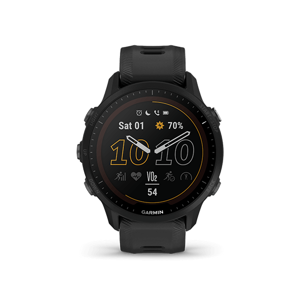 Garmin Forerunner 955 心拍計 DUALPOWER Forerunner955DualPower_Black_f